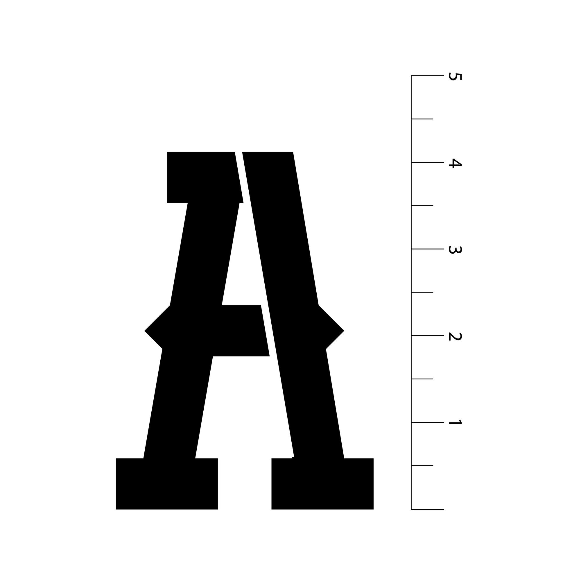 4" Western Alphabet Serif Stencils by Craft Smart®